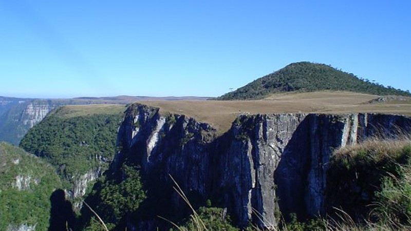 Imagem do Cânion Monte Negro, em São José dos Ausentes, Rio Grande do Sul.